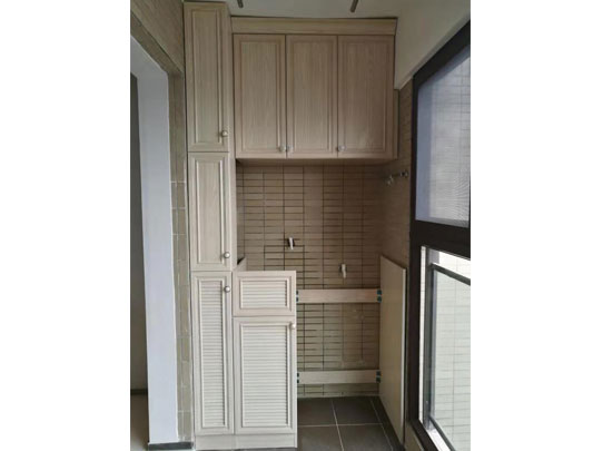 鋁師傅全鋁家具陽臺浴室柜裝修效果圖<