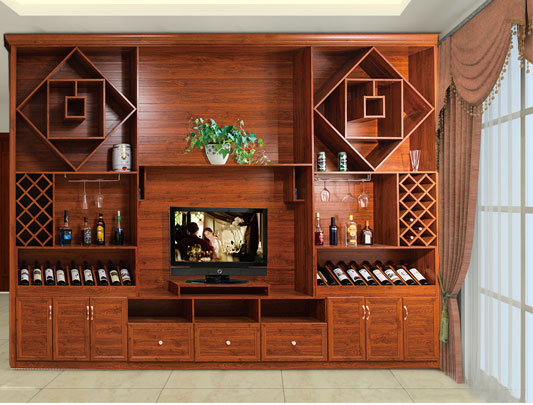 鋁師傅全鋁屏風(fēng)隔斷柜裝修效果圖