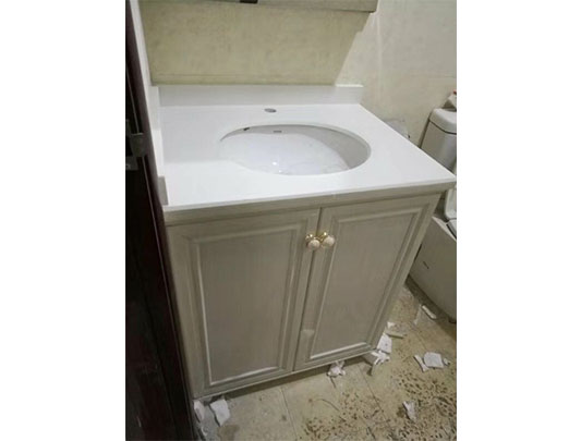 鋁師傅全鋁家居落地式不帶鏡子浴室柜裝修效果圖