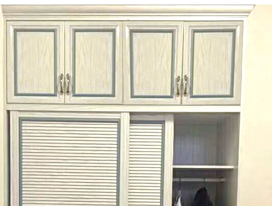 鋁師傅全鋁家具百葉款兩扇移門(mén)衣柜圖片