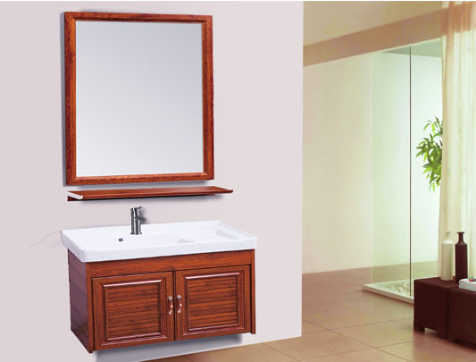 鋁師傅吊式全鋁浴室柜裝修效果圖