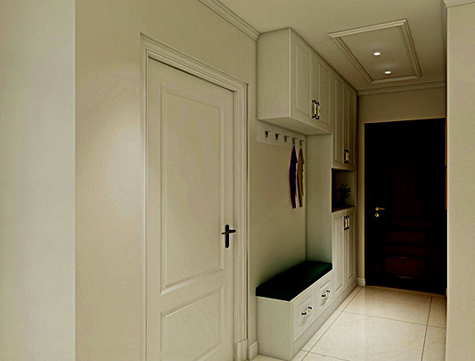 進門玄關(guān)全鋁鞋柜定制圖片