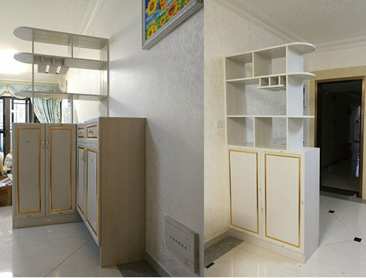 碧桂園樓房（客廳全鋁屏風(fēng)柜裝修效果圖）